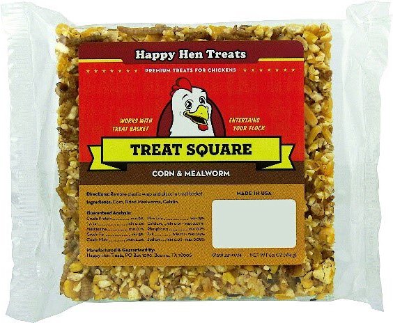 Happy Hen Treats Mealworm & Corn Chicken Treat Square, 6.5-oz bar slide 1 of 1