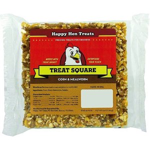 Happy Hen Treats Mealworm & Corn Chicken Treat Square, 6.5-oz bar