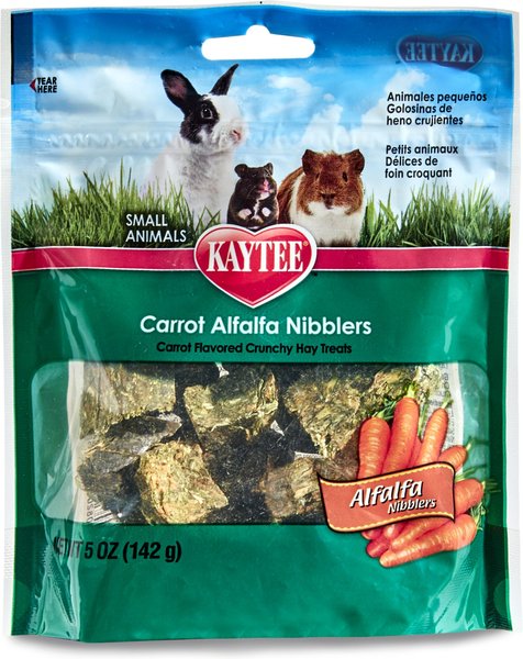 Kaytee Carrot Alfalfa Nibblers Small Animal Treats, 5-oz bag slide 1 of 4