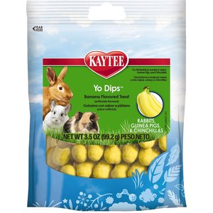 Kaytee Fiesta Banana Flavored Yogurt Dipped Rabbit, Guinea Pig & Chinchilla Treats, 3.5-oz bag