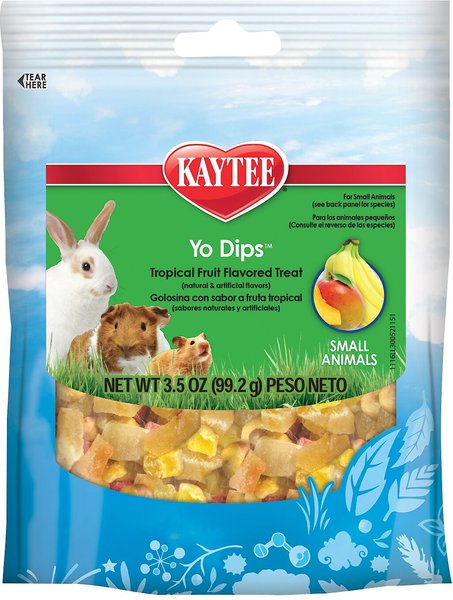 Kaytee Fiesta Blueberry & Banana Flavored Tropical Fruit & Yogurt Small Animal Treats, 3.5-oz bag slide 1 of 3