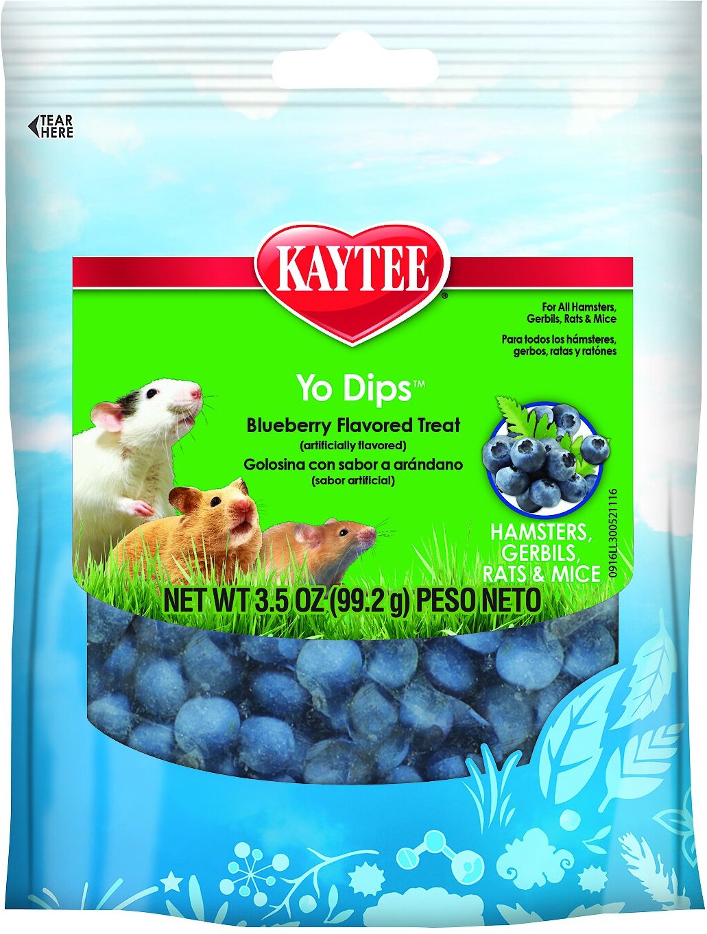 5. Kaytee Fiesta Blueberry Flavored Yogurt Dipped Treats