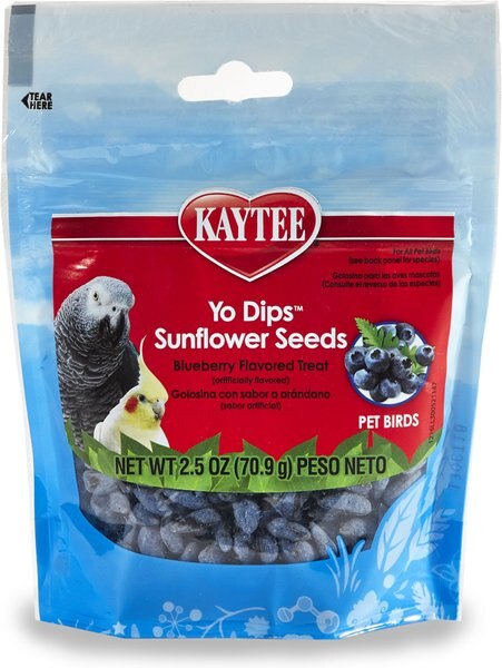 Kaytee Fiesta Blueberry Flavored Yogurt Dipped Sunflower Seeds Bird Treats, 2.5-oz bag slide 1 of 3