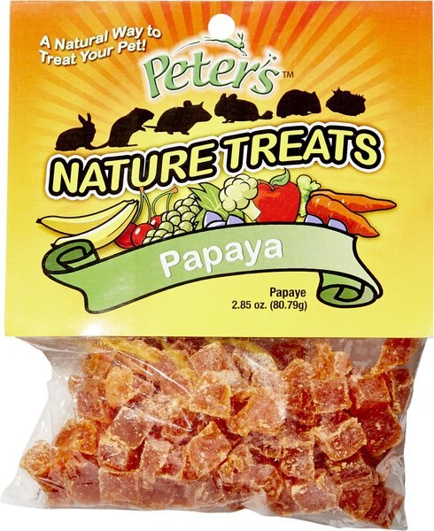 Peter's Papaya Pieces Small Animal Nature Treats, 2.85-oz bag slide 1 of 7