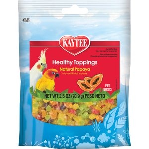 Kaytee Fiesta Healthy Toppings Papaya Bird Treats, 2.5-oz bag