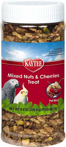 Kaytee Fiesta Mixed Nuts & Cherries Bird Treats, 8-oz jar slide 1 of 3