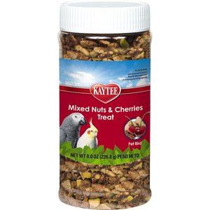 Kaytee Fiesta Mixed Nuts & Cherries Bird Treats, 8-oz jar