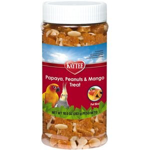 Kaytee Fiesta Papaya, Peanuts & Mango Bird Treats, 10-oz jar