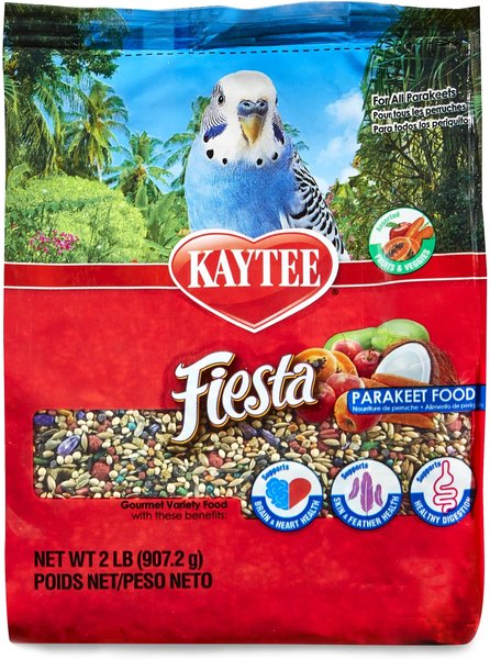 Kaytee Fiesta Variety Mix Parakeet Food, 2-lb bag slide 1 of 6