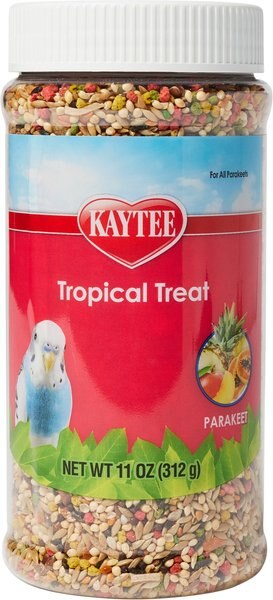 Kaytee Fiesta Tropical Fruit Parakeet Bird Treats, 11-oz jar slide 1 of 2