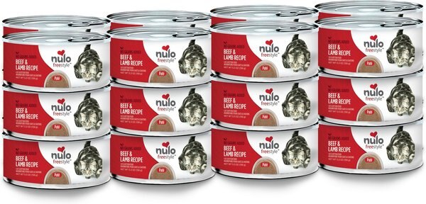 Nulo Freestyle Beef & Lamb Recipe Grain-Free Canned Cat & Kitten Food, 5.5-oz,case of 24 slide 1 of 4