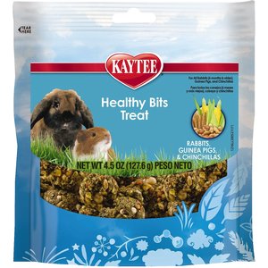 Kaytee Forti-Diet Pro Health Healthy Bits Rabbit, Guinea Pig & Chinchilla Treats, 4.5-oz bag