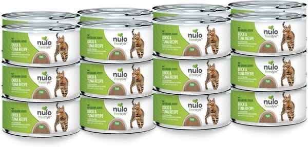 Nulo Freestyle Duck & Tuna Recipe Grain-Free Canned Cat & Kitten Food, 5.5-oz, case of 24 slide 1 of 4
