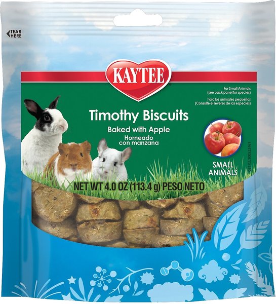 Kaytee Baked Apple Timothy Biscuit Small Animal Treats, 4-oz bag slide 1 of 7