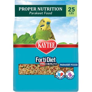 Kaytee Forti-Diet Pro Health Parakeet Food, 25-lb bag