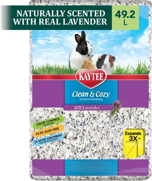 Kaytee Clean & Cozy Scented Small Animal Bedding, Lavender, 49.2-L slide 1 of 10