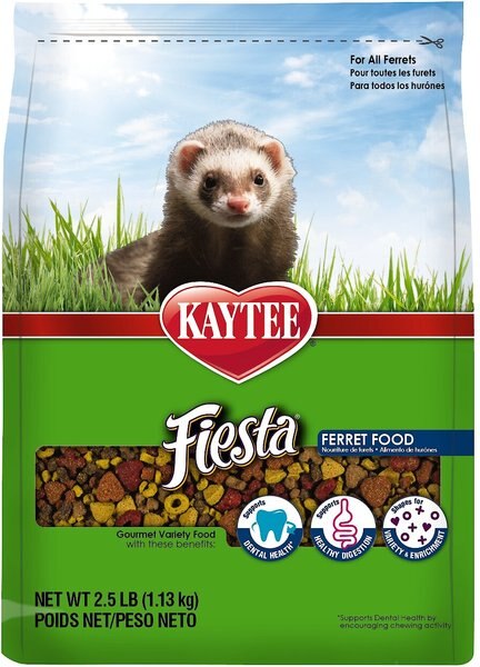 Kaytee Fiesta Gourmet Variety Diet with DHA Ferret Food, 2.5-lb bag slide 1 of 8