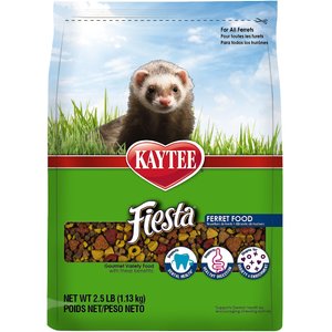 Kaytee Fiesta Gourmet Variety Diet with DHA Ferret Food, 2.5-lb bag