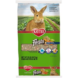 Kaytee Fiesta Gourmet Variety Diet Rabbit Food, 20-lb bag