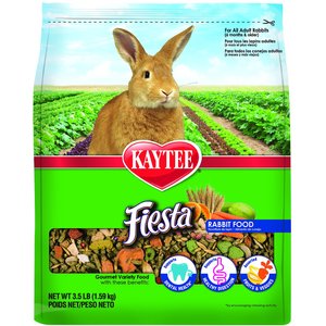 Kaytee Fiesta Gourmet Variety Diet Rabbit Food, 3.5-lb bag