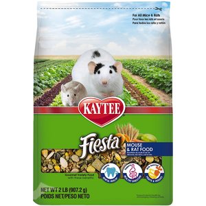 Kaytee Fiesta Gourmet Variety Diet Mouse & Rat Food, 2-lb bag