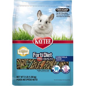 Kaytee Forti-Diet Pro Health Chinchilla Food, 3-lb bag
