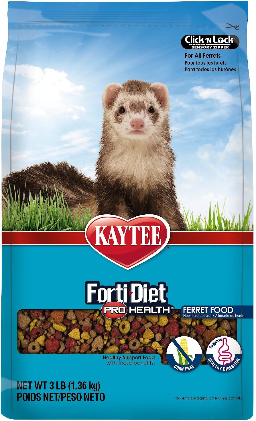 3. Kaytee Forti-Diet Pro Health Ferret Food