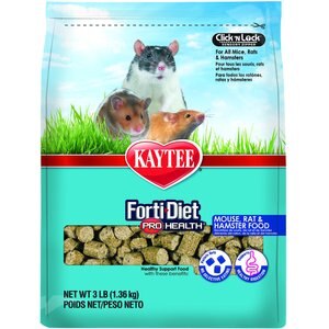 Kaytee Forti-Diet Pro Health Mouse, Rat & Hamster Food, 3-lb bag