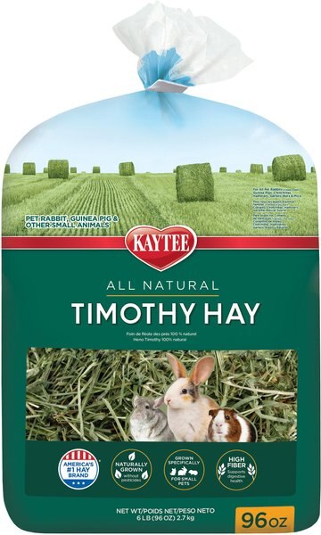 Kaytee Natural Timothy Hay Small Animal Food, 96-oz bag slide 1 of 11