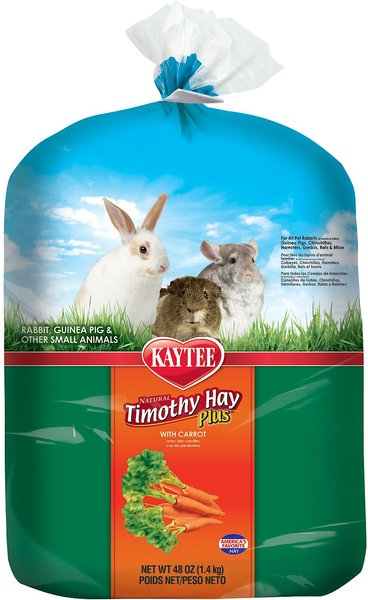 Kaytee Timothy Hay Plus Carrots Small Animal Food, 48-oz bag slide 1 of 10