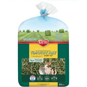 Kaytee Timothy Hay Wafer-Cut Small Animal Food, 60-oz bag