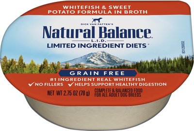 Natural Balance L.I.D. Limited Ingredient Diets White Fish & Sweet Potato Formula Flaked Grain-Free Wet Dog Food, slide 1 of 1