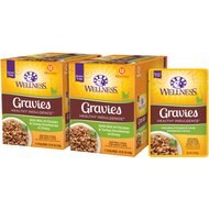 Wellness Healthy Indulgence Gravies with Bits of Chicken & Turkey Smothered in Gravy Grain-Free Wet Cat Food Pouches