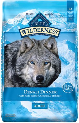 Blue Buffalo Wilderness Denali Dinner with Wild Salmon, Venison & Halibut Grain-Free Dry Dog Food, slide 1 of 1