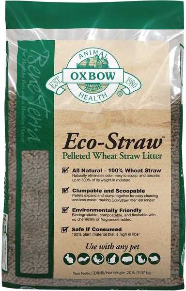 Oxbow Eco-Straw Pelleted Wheat Straw Small Animal Litter, 20-lb bag slide 1 of 2