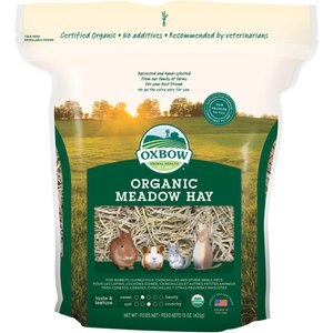 Oxbow Organic Meadow Hay Small Animal Food, 15-oz bag