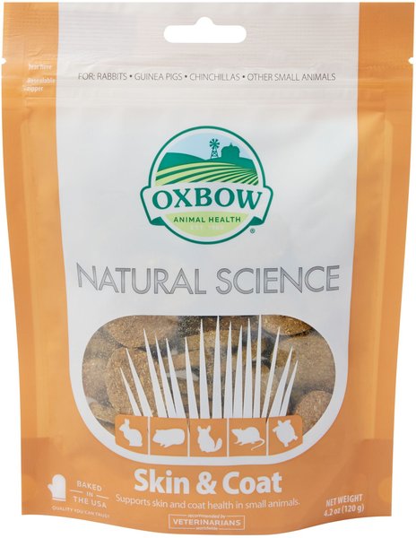 Oxbow Natural Science Skin & Coat Small Animal Supplement, 60 count slide 1 of 1