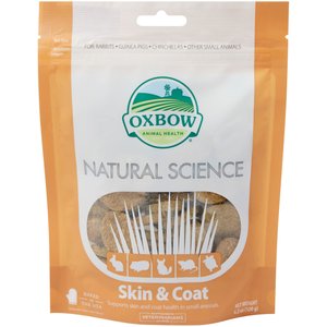 Oxbow Natural Science Skin & Coat Small Animal Supplement, 60 count