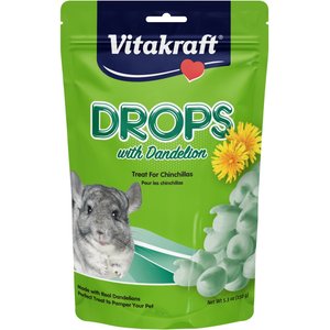 Vitakraft Drops with Dandelion Chinchilla Treats, 5.3-oz bag