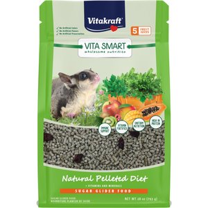 Vitakraft VitaSmart Complete Nutrition Natural Pelleted Sugar Glider Food, 28-oz bag