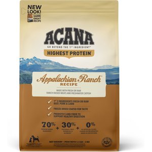 ACANA Appalachian Ranch Grain-Free Dry Dog Food, 4.5-lb bag