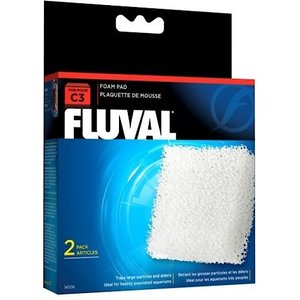 Fluval C3 Foam Pad Filter Media, 2 count