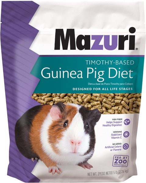 Mazuri Timothy-Based Guinea Pig Food, 5-lb bag slide 1 of 8