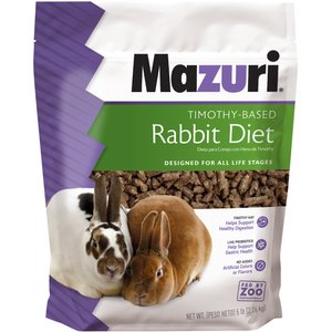 Mazuri Timothy-Based Rabbit Food, 5-lb bag