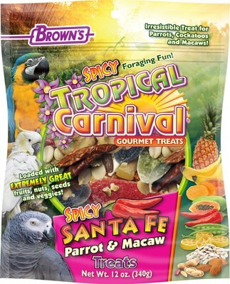Brown's Tropical Carnival Spicy Santa Fe Parrot & Macaw Bird Treats, slide 1 of 1