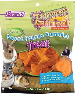Brown's Tropical Carnival Sweet Potato Yummies Small Animal Treats, slide 1 of 1