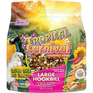 Brown's Tropical Carnival Gourmet Large Hookbill Food, 5-lb bag