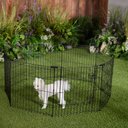 Frisco Dog & Small Pet Wire Exercise Pen with Step-Through Door, Black, 30-in
