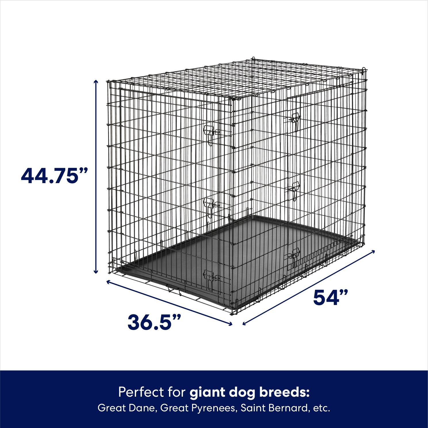 FRISCO XX-Large Heavy Duty Double Door Dog Crate at Low Prices - Free ...