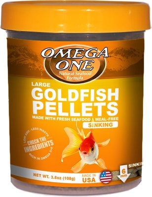 Omega One Large Sinking Goldfish Pellets Fish Food, slide 1 of 1
